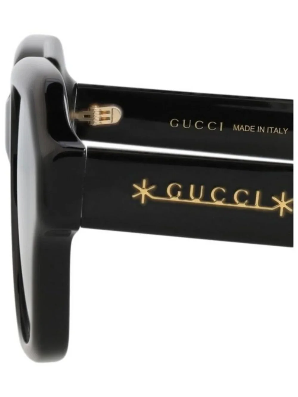 New Gucci Mens Square/Rectangle Black Black Smoke Fashion Designer Sunglasses